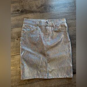 James Jeans Silver Holographic Pencil Skirt size 26